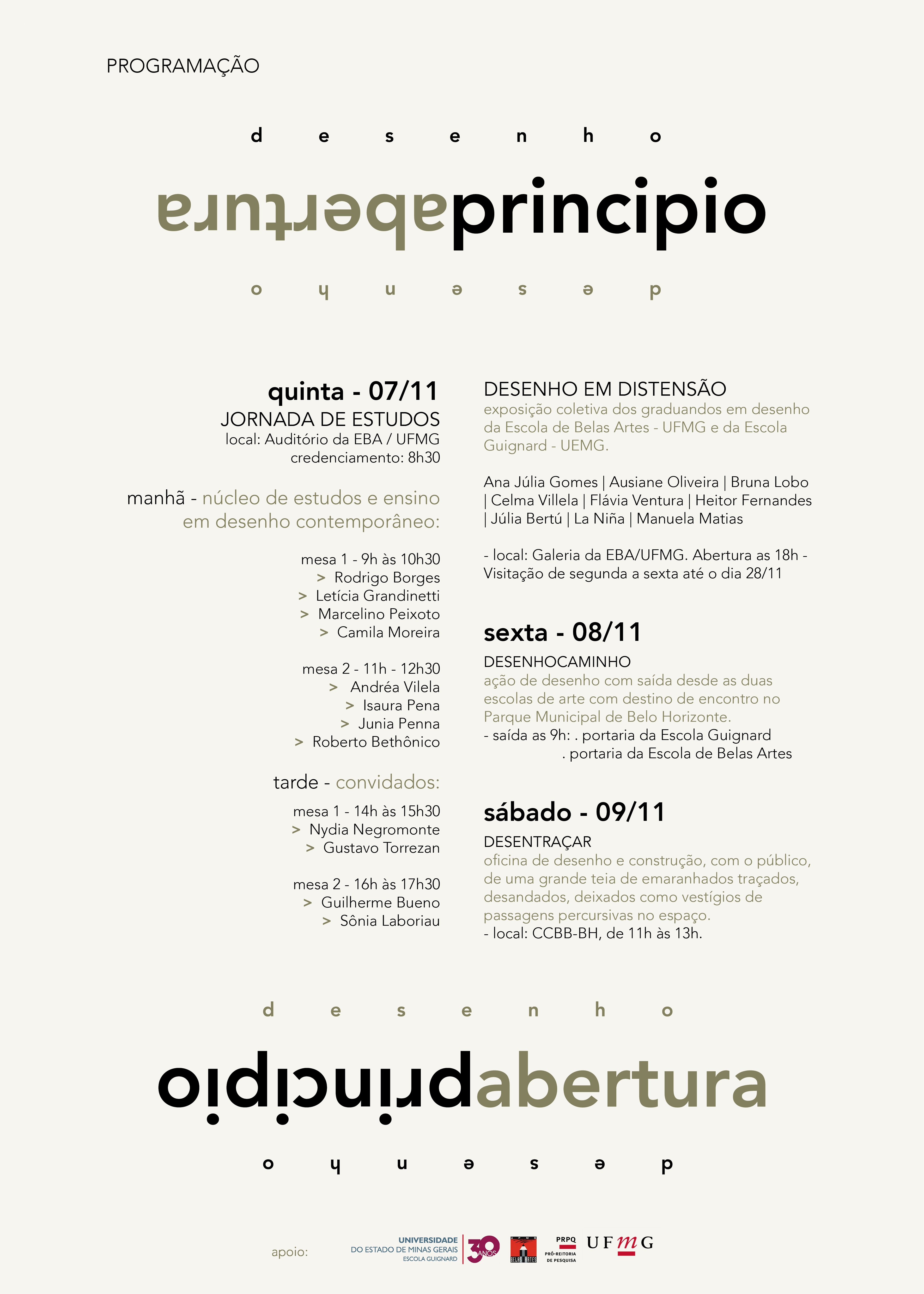 cartaz Desenho Principio Desenho abertura