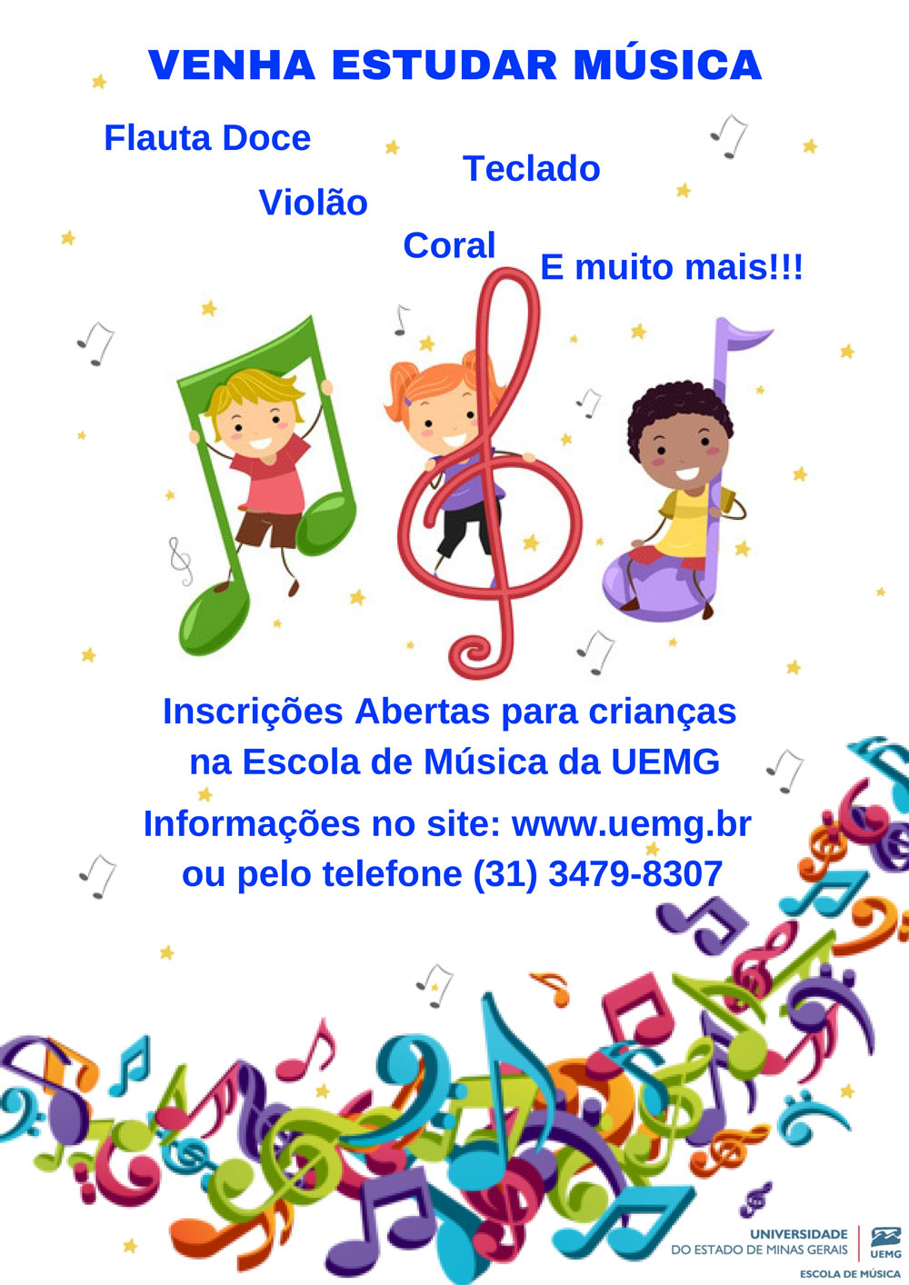 Escola de Música | Inscrições para Curso de Musicalização Infantil