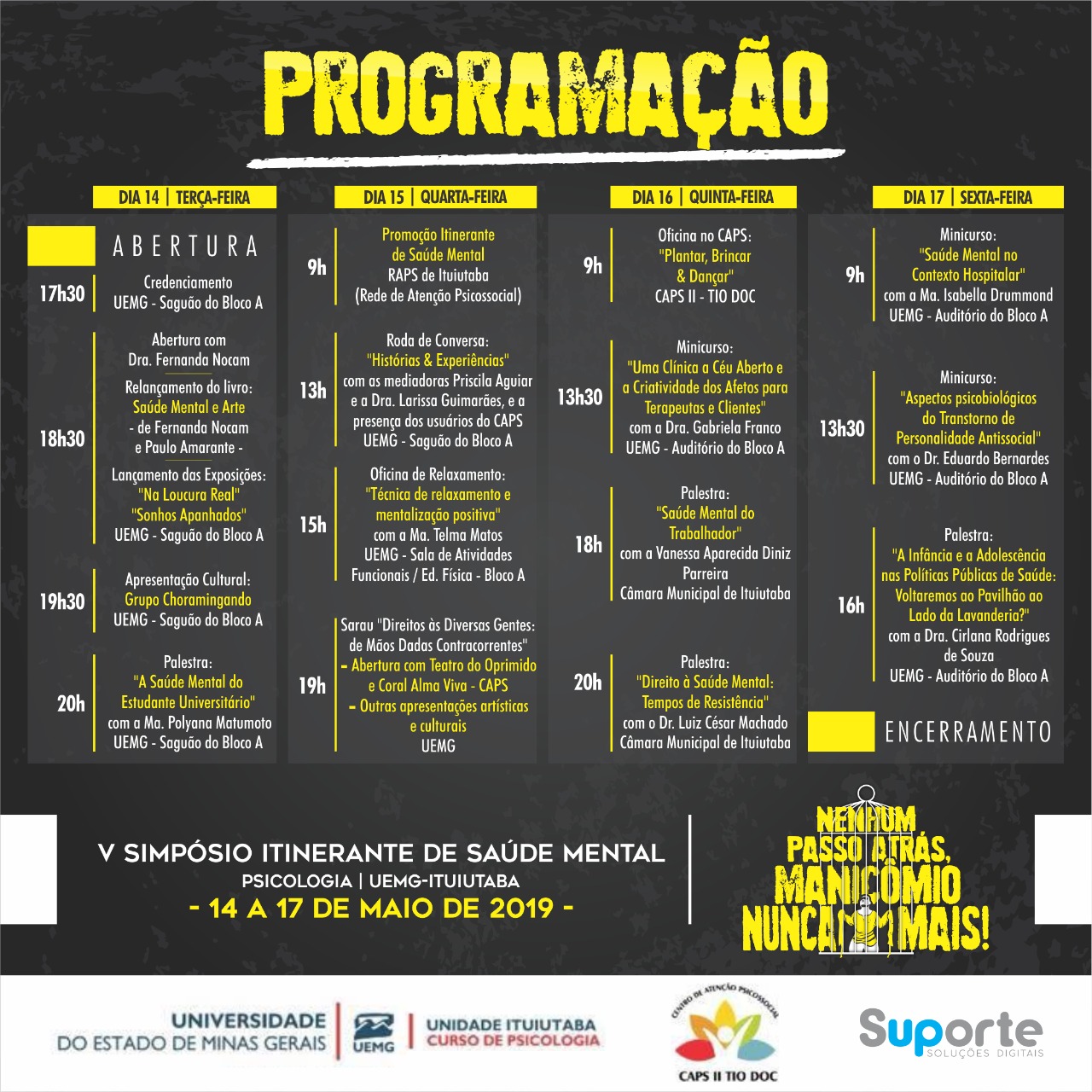 V Simpósio Itinerante Psicologia Programação