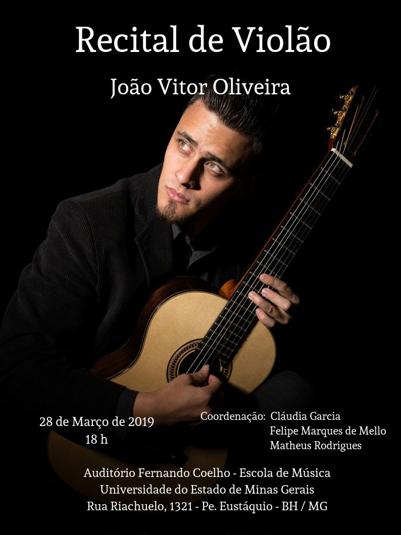Escola de Música | Recital de violão | João Vitor Oliveira