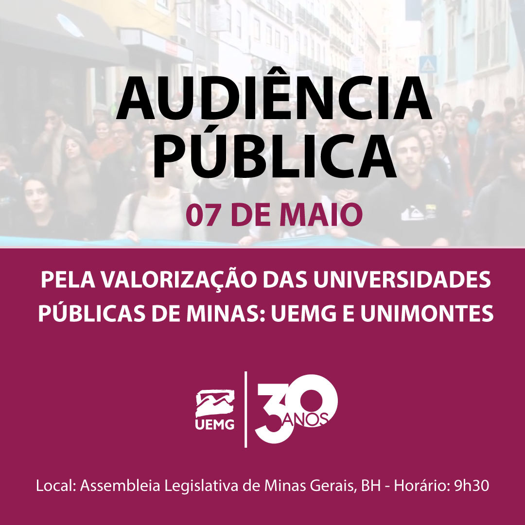 Audiência pública discutirá situação da Uemg e da Unimontes