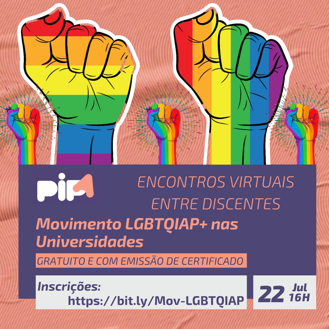 Unidade Divinópolis | Encontro Virtual entre discentes: Participação Crítica em Formação | Movimento LGBTQIAP+ nas Universidades