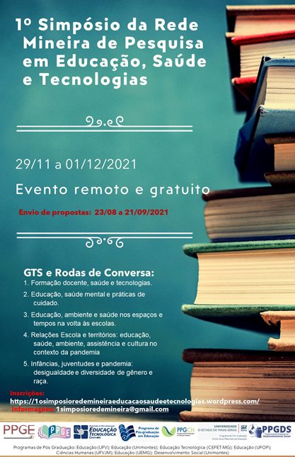1º Simpósio da Rede Mineira de Pesquisa em Educação, Saúde e Tecnologias
