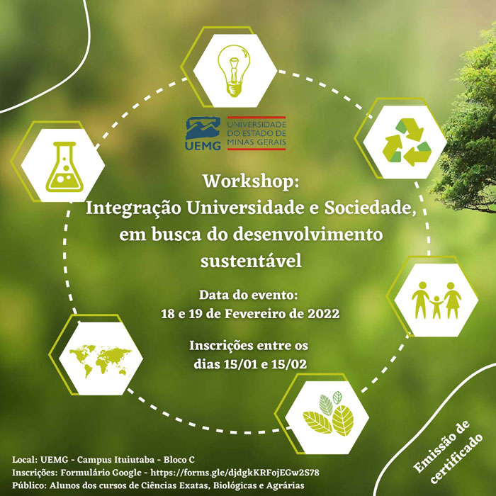 Unidade Ituiutaba | Workshop: Integração Universidade e Sociedade, em busca do desenvolvimento sustentável
