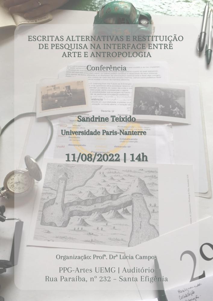 Conferência | PPGArtes | Com Sandrine Teixido (Universidade Paris-Nanterre)Escritas Alternativas...