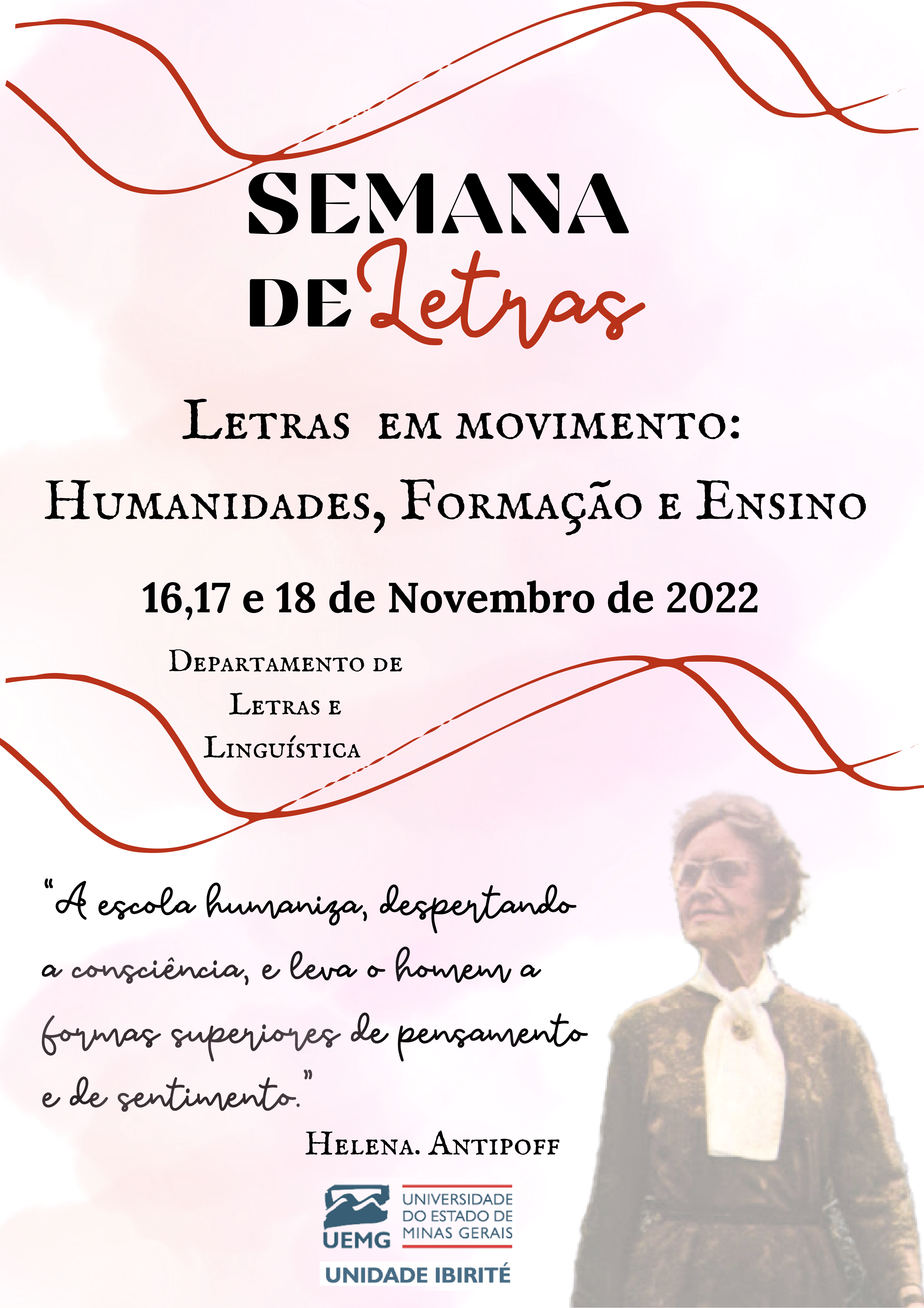 Semana de Letras: Letras em movimento; humanidades, formação e ensino