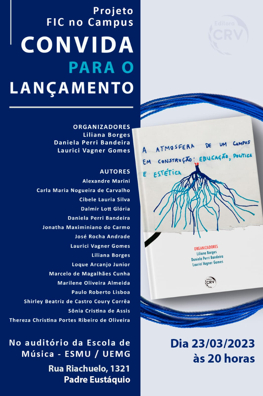 Belo Horizonte | Lançamento do livro A Atmosfera de um Campus em Construção: Educação, Política e Estética