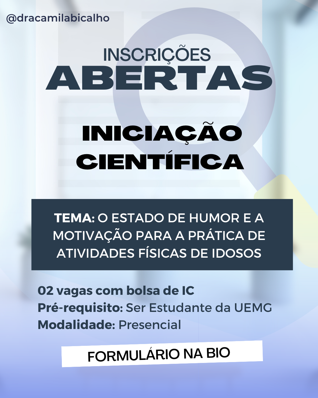 Divulgação iNICIACACAO CIENTIFICA