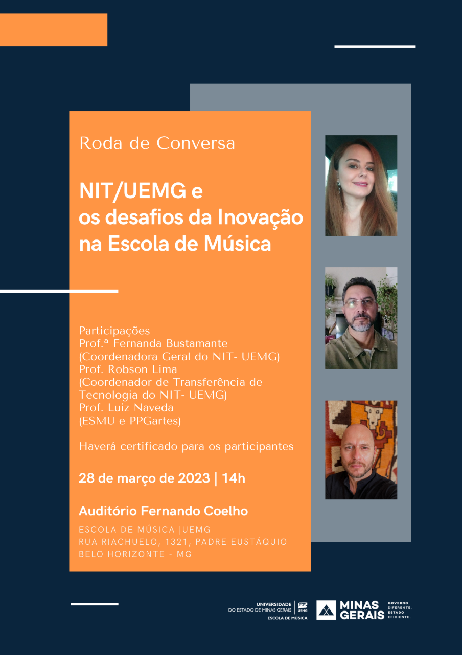 Roda de Conversa | NIT/UEMG e Desafios de Inovação na Escola de Música