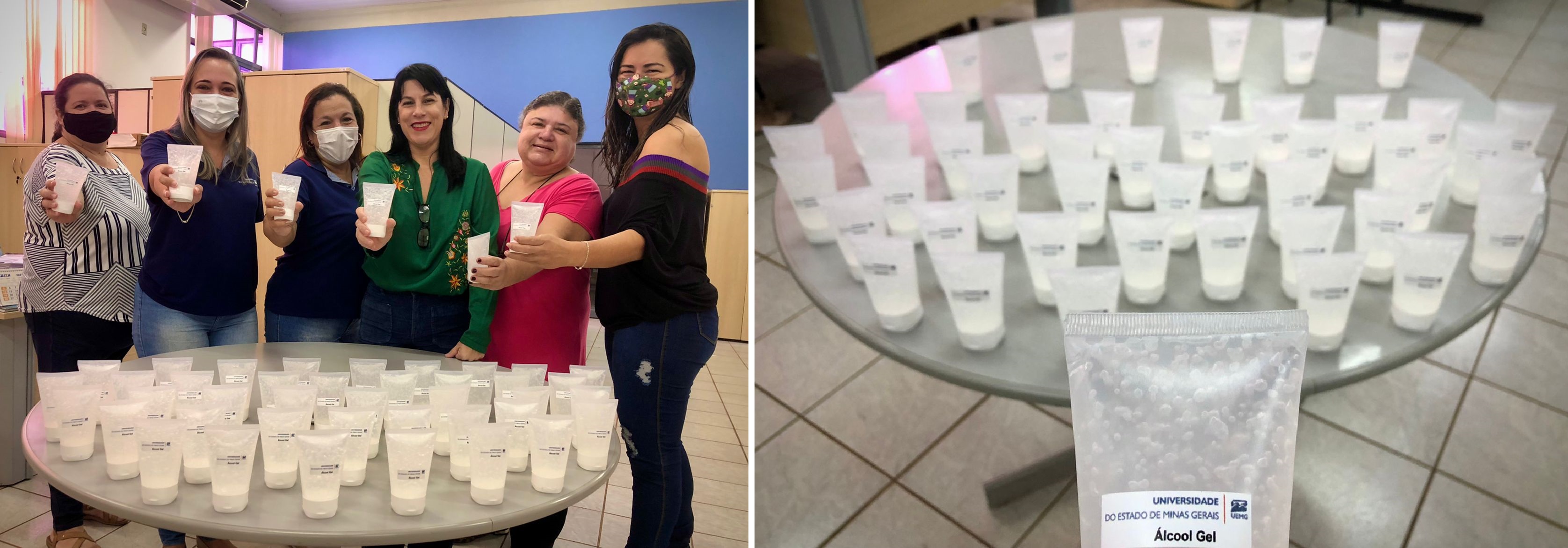 entrega de bisnagas de alcool em gel 09052022